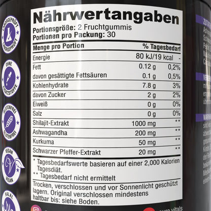 Shilajit Power Gummies - Für ein intesiveres Erlebnis - Vaultrys